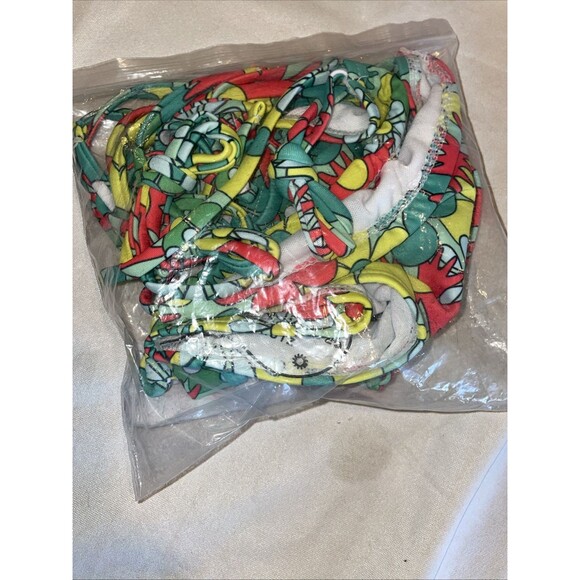 Wom Hippie Floral Print Spaghetti Strap Bikini Bathing Suit 2Pc Sz S NEW!! - Picture 3 of 6